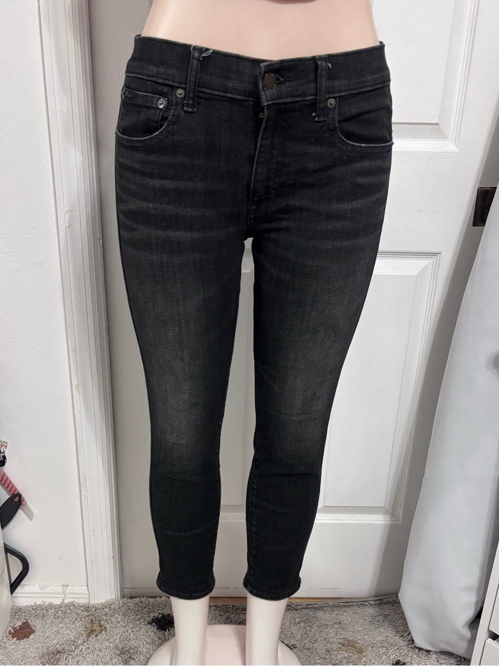 Polo Ralph Lauren Black Cropped Skinny Jeans